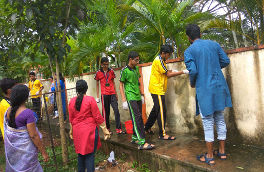 Manipal School cleanliness drive
